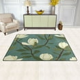 thumbnail image 3 of Elegant White Magnolia Branches Soft Polyester Area Rug 31''x20'', Non Slip, Memory Foam, Water Absorbent, 3 of 7