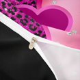 thumbnail image 5 of Erosebridal Leopard Heart Diamond Jewelry Duvet Cover King for Girls, Glamorous Animal Print King Bedding, Black Reversible 3-Piece 1 Duvet Cover and 2 Pillowcases, 5 of 7