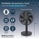 thumbnail image 2 of Ventilador De Torre mesa Compacto recargable color negro moon para Escritorio Oficina Buró con cable usb silencioso de 4 velocidades altura de 28cm Beckon, 2 of 8