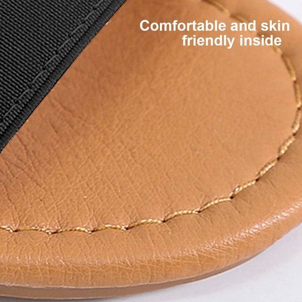 Sandalias planas elásticas para mujer sandalias elegantes con diseño sencillo para viajes al aire libre