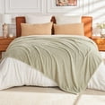 thumbnail image 6 of EMME Fluffy Soft Blanket Throw Size - 50"*60" Green Soft Fluffy Warm Throw Blankets for Couch, Sofa, Chair, Bed, Camping, Picnic, Travel Lightweight Bed Blanket, 6 of 6