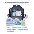 thumbnail image 4 of Mochila Pañalera Para Bebé, Impermeable Y Espaciosa Malubero Negro, 4 of 5