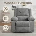 thumbnail image 5 of Soonbuy Oversized Recliner Chair for Adults with Vibration Massage and Lumbar Heating,360° Swivel Rock Recliner Chairs Single Sofa for Living Room, 5 of 9