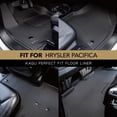 thumbnail image 2 of Alfombrilla 3D MaxPider Custom Fit Kagu, juego completo para Chrysler Pacifica 2017-2024//Voyager 2020-2022, 2 of 9