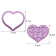 thumbnail image 6 of Cheers.US Valentine's Day Heart Cookie Cutters Set - 12 PCS Plastic Valentine Biscuit Cutters Heart, 6 of 7