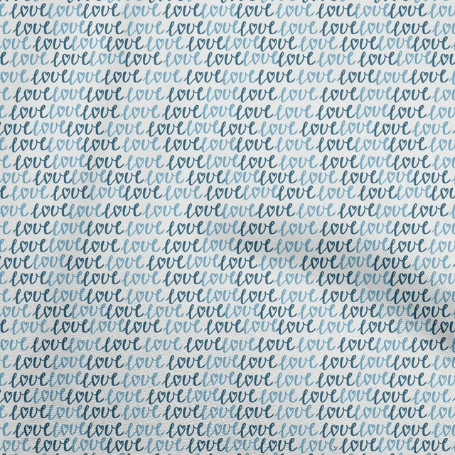 oneOone Tissu Jersey Coton Bleu Clair, Matériau de Robe, Tissu Imprimé au Mètre 58 Pouces de Large