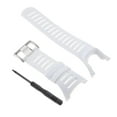 thumbnail image 1 of Methold Correas de reloj de de caucho para Ambit3 Ambit 2 Ambit 1 Relojes inteligentes Blanco plateado 24 mm, 1 of 1