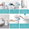 thumbnail image 5 of Dispensador de jabón en espuma ajustable en 3 niveles, tiempo, recordatorio de líquido bajo adecuado para cocina y baño, dispensador de jabón automático sin contacto de 17 oz/500 ml ShuxiuWang 1327537013754, 5 of 5