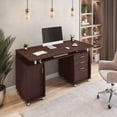 thumbnail image 2 of Techni Mobili Complete Adult Computer Workstation with Cabinet and Drawers, 30" H, Chocolate RTA-4985-CH36, 2 of 14