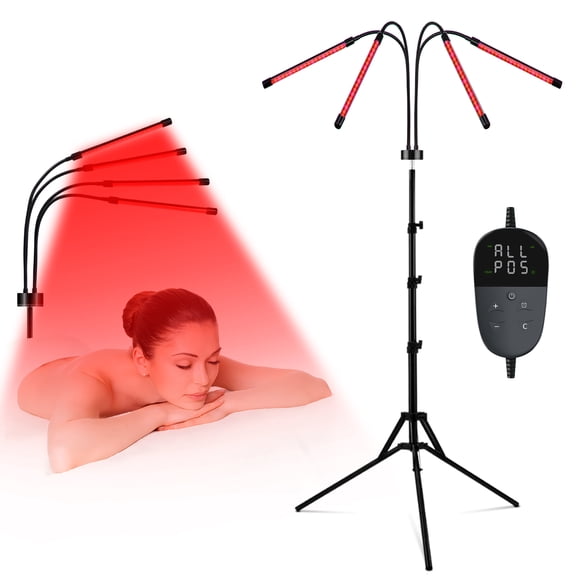 OmnovaLyte Red Light Lamp for Body, 660&850 Infrared Light with Timer, Infrared Red Light Lamp for Home/Office Use