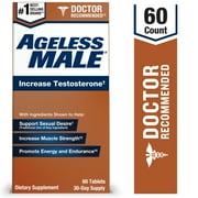 New Vitality Ageless Male Testosterone Booster Tablets with Ashwagandha, 60 Ct