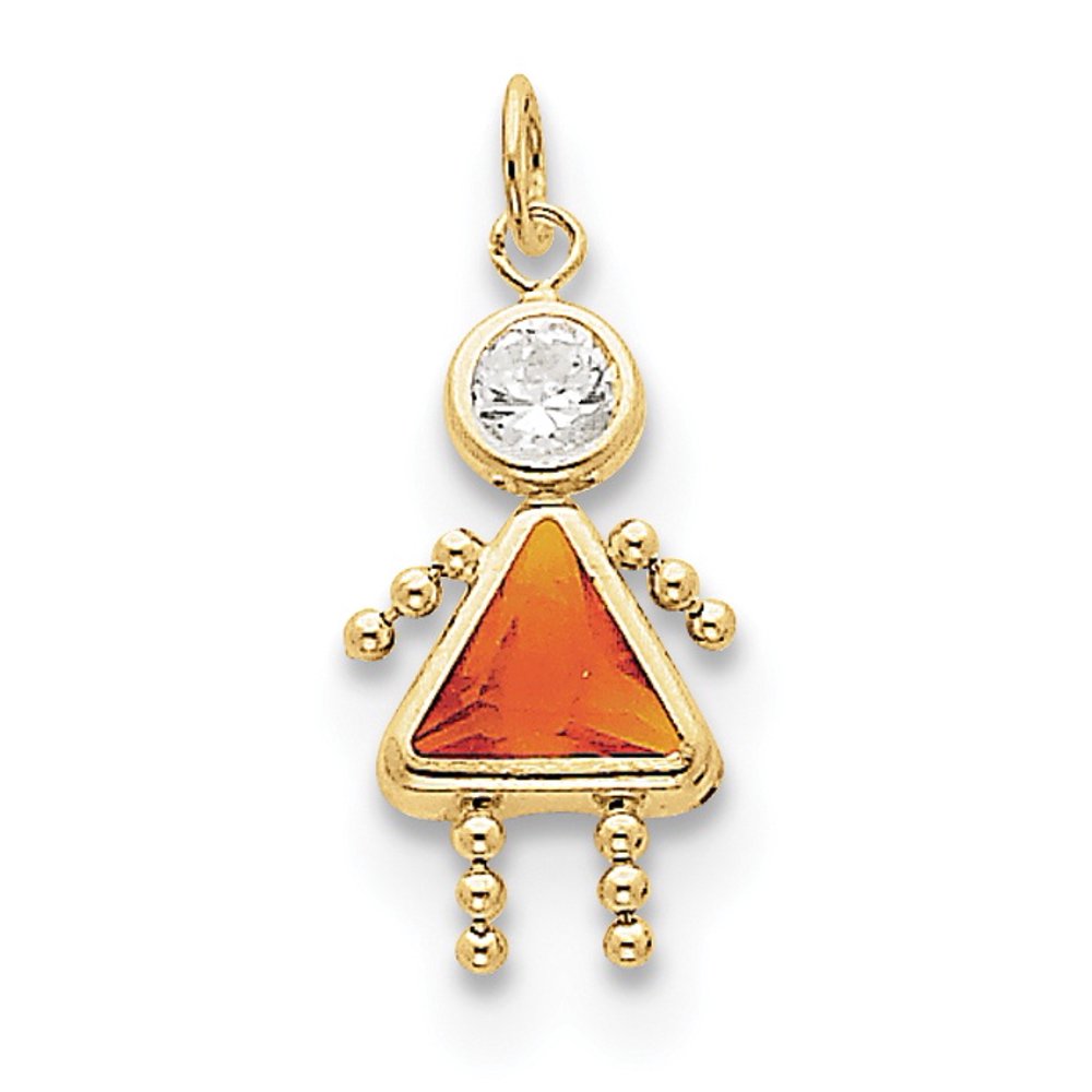 Best Price Product 10k November Girl Birthstone Charm
