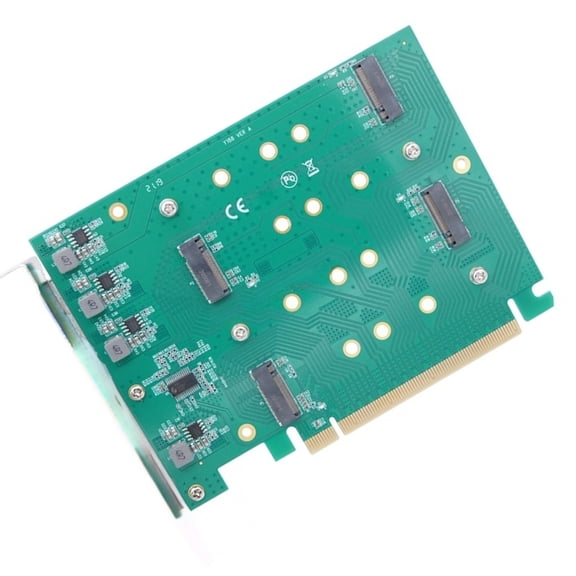 4 Port PCIE to 4 NVME M.2 M Key Array Card Optimized For Servers Workloads And Data Redundancy