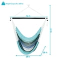 thumbnail image 3 of Sunnydaze Polyester Rope Hanging Caribbean-Style Hammock Chair Swing for Patio, Porch, or Yard - Lagoon Stripes, 3 of 8