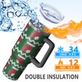 thumbnail image 5 of Christmas 40oz Tumbler– Stainless Steel Insulated Tumbler with Handle and Straw, Large Capacity Travel Cup for Hot & Cold Drinks, 5 of 7