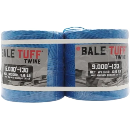 Bale Tuff, Blue Baling Twine 130x9,000 ft, Farm-Grade Quality, 1 Roll