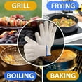 thumbnail image 4 of ZDWQFA Barbeque White Fabric Oven Mitts (2 Count), 4 of 6