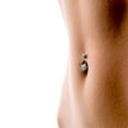 thumbnail image 2 of Surgical Steel Belly Button Ring 14 Gauge 7/16" (11 MM)  Ferido Balls, 2 of 2