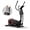 Black-17" Stride, variant on LEZEE Magnetic Drive Elliptical Machine for Home – 8 Resistance Levels, 12" Stride, LCD Display & 330 lb Capacity