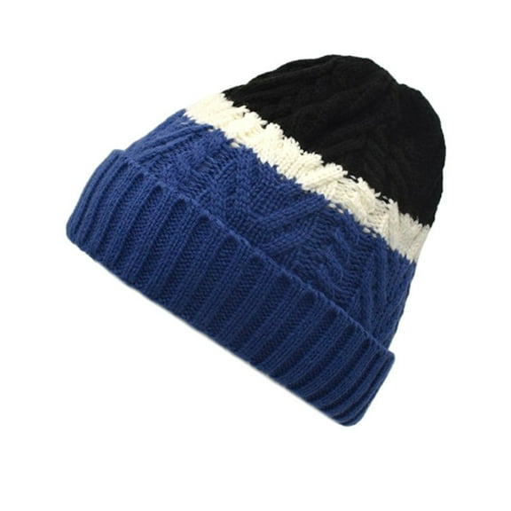 Generic Women'S Thermal Knit Beanie Women Men Knitted Winter Fashion Sport Color Bear Hats Hairball Warm In Ski Cap Trim Hat Warm Cap Gender-Neutral Aran Knit Wool Beanie