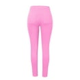 thumbnail image 5 of Women Jeans Fashion High Waisted Petite Plus Size Stretch Solid Denim Pant Womens Pants Pink M, 5 of 7