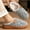 White, variant on Fuzzy Slippers for Women Comfy Memory Foam Furry Stylish Warm Winter Wedge Slipper