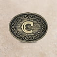 thumbnail image 2 of Montana Silversmiths Unisex Filigree Initial G Belt Buckle Bronze One Size, 2 of 8