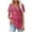 New2/Pink, variant on Otvok Summer Loose Tops Womens Printed V-Neck Short-Sleeved T-Shirt