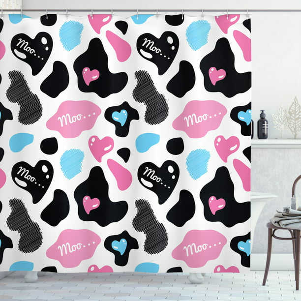 Cow Print Shower Curtain Lovely, Cow Print Shower Curtain