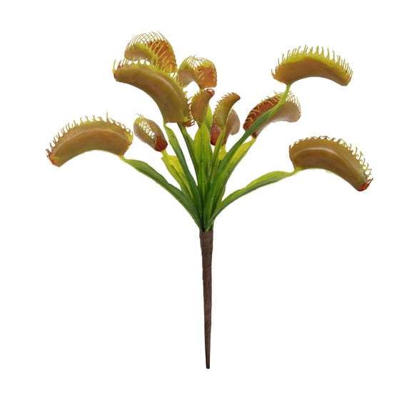 Planta artificial Venus atrapamoscas Vickerman, 30 cm, verde, paquete de 3