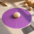 thumbnail image 4 of 11.8 Inch Thick Silicone Baking Mat, Non-Slip Dough Work Surface, Pastry Mat for Kneading and Pie Crust(Purple), 4 of 5