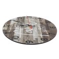 thumbnail image 3 of Round Clock, Household Wooden Clock Retro Style  For Office, 3 of 8