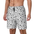 thumbnail image 2 of Uemuo Nautical Themed Simple Anchors Pattern Mens Swim Trunks Quick Dry Board Shorts with Mesh Lining, Stretch Beach Shorts Quick Dry No-Chafing Board Shorts-Large, 2 of 9