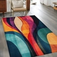 thumbnail image 3 of 3'x5' Area Rugs, Vintage Geometric Indoor Outdoor Area Rug for Living Room Bedroom, Modern Minimalist Abstract Art Washable Bathroom Rugs Kitchen Floor Carpet Mats Home Decor Aesthetic, 3 of 8