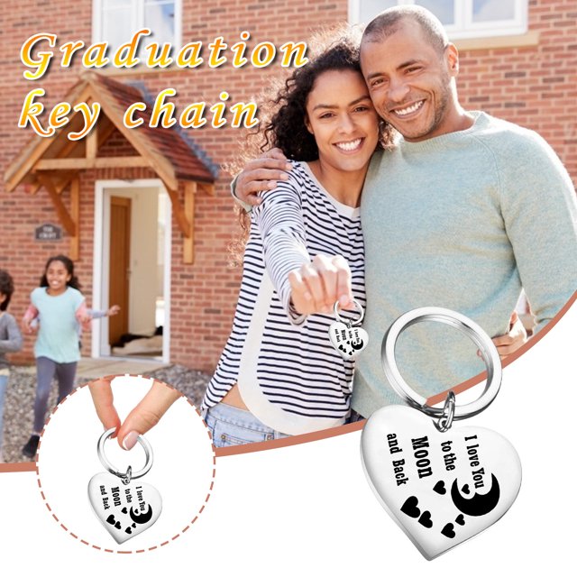EGNMCR Keychains To My Mom Mother's Day Stainless Steel Keychain Is The Gifts For Mom Keychain pendant