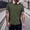 #28Army Green, variant on MYAOYI Polo Shirt for Men Contrast Trim Slim Fit Business Golf Polo