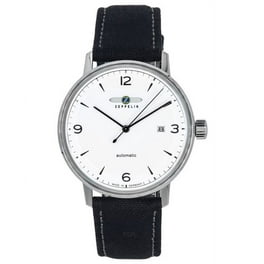 Zeppelin Mediterranee Leather Strap Open Heart Beige Dial