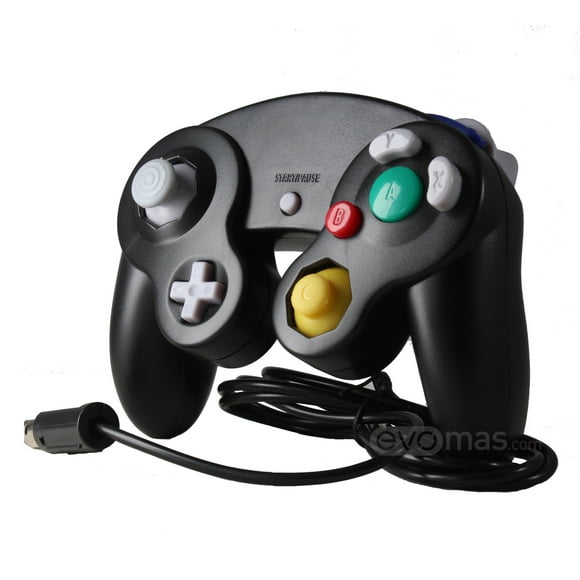 Control TeknoGame alambrico para GameCube y Wii Negro