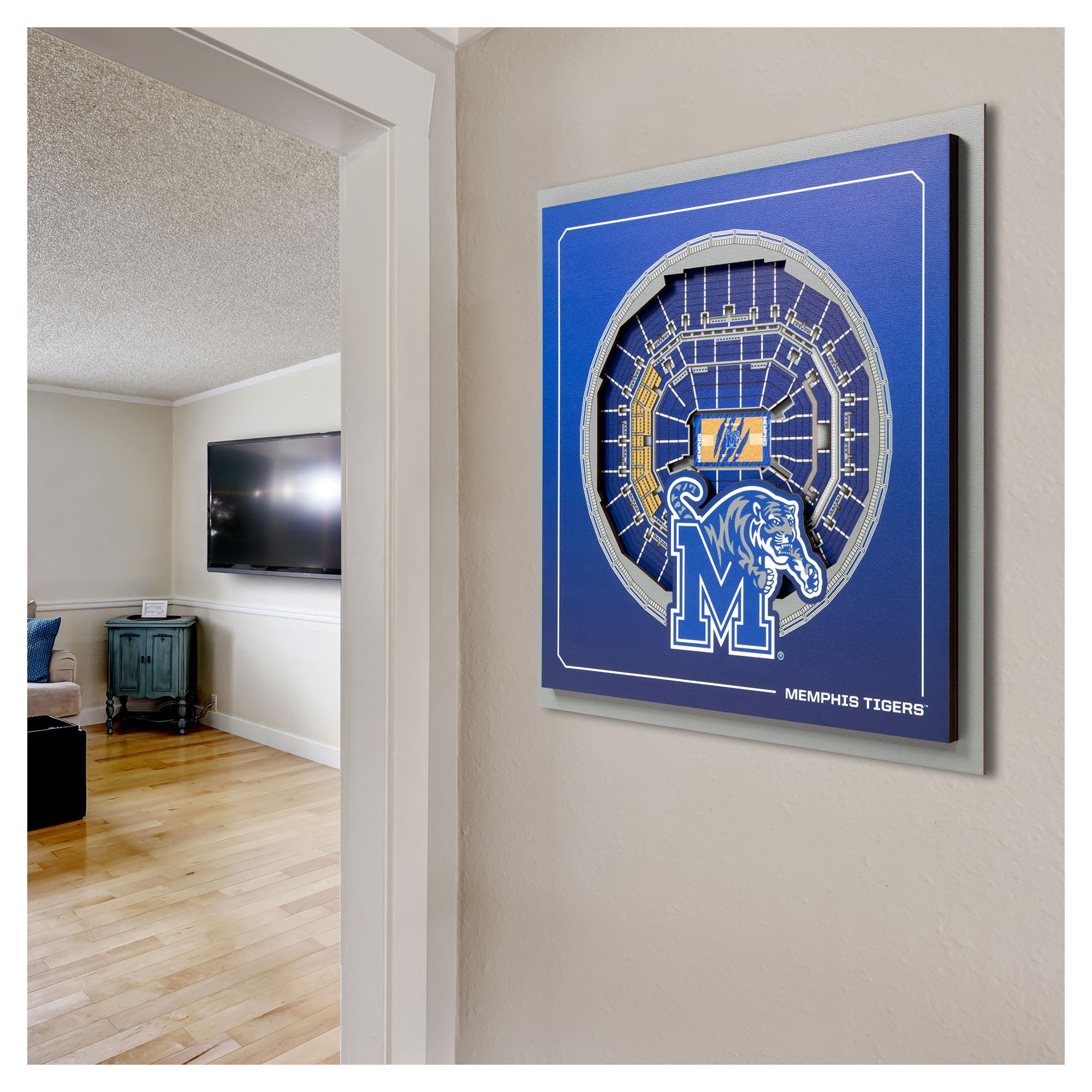 YouTheFan NCAA Memphis Tigers Stadium Series 3D Wall Art