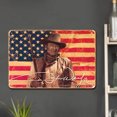 thumbnail image 3 of Placa Metal Vintage John Wayne Pintura Hierro Rectangular Arte La Pared 40x30cm, 3 of 9