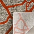 thumbnail image 4 of SAFAVIEH Porcello Roydon Geometric Area Rug, Light Grey/Orange, 5'2" x 7'6", 4 of 8