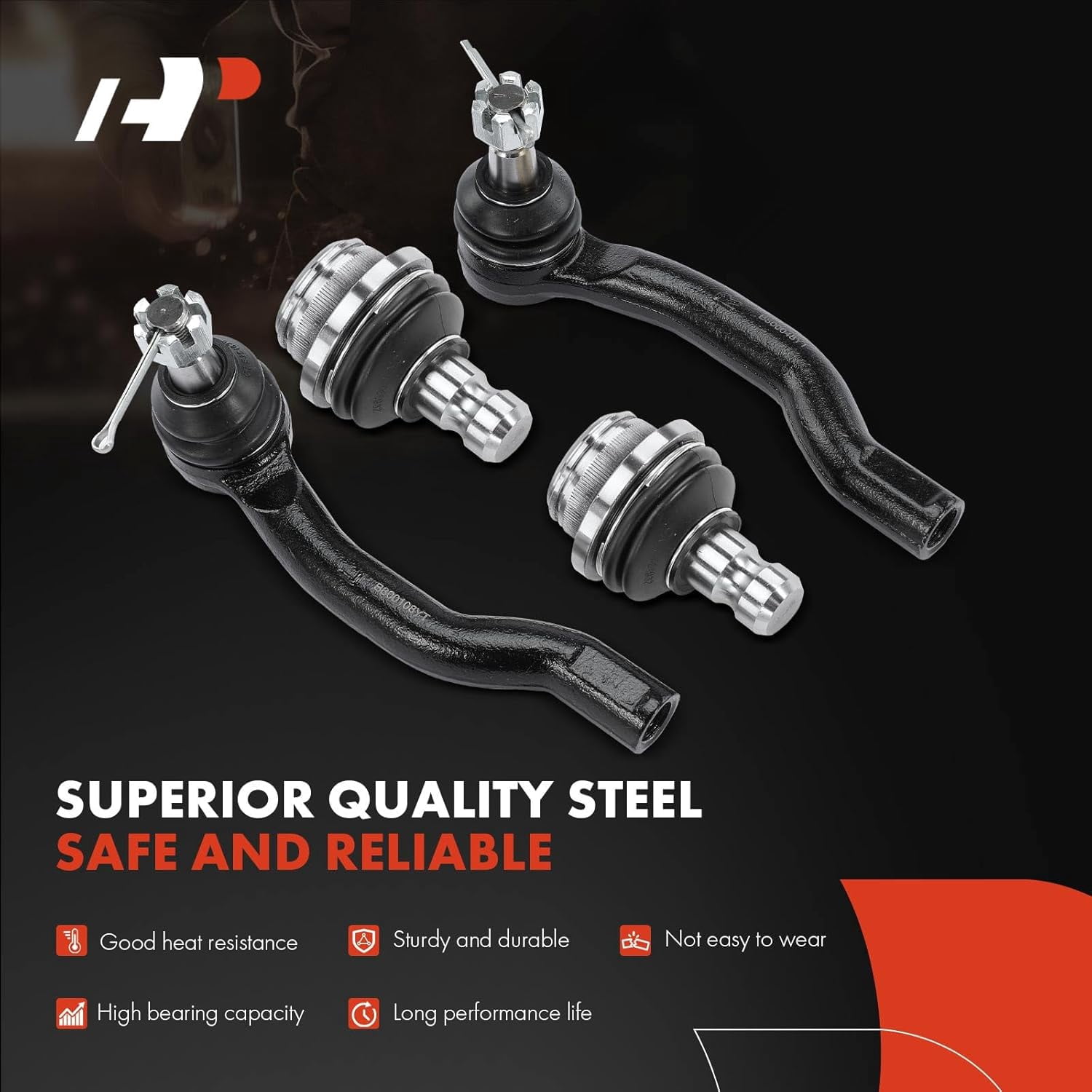 A-Premium 8Pcs Front Suspension Kit, Upper & Lower Ball Joint Inner Outer Tie Rod End, Compatible with Nissan Frontier 2005-2018, Pathfinder 2005-2012, Xterra 2005-2015