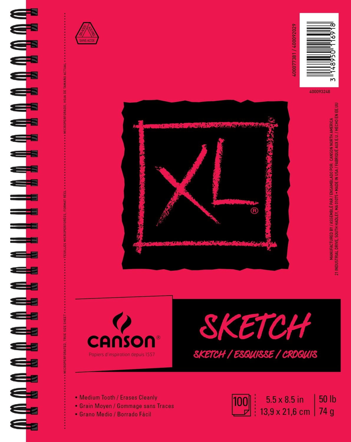 Carnet de croquis, 5.5 po x 8.5 po