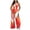 Red, variant on IROINNID Sleeveless Jumpsuit For Women Full-Length Jumpsuits For Summer Pocket High Waist Straight Pants Fashion Romper Pants Jumpsuit