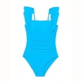 thumbnail image 3 of SHenli Girls Bathing Suits Tankini Swimsuit Set Tie Dye Crewneck Short Sleeve Crop Tops and Drawstring Short Skirt Dressy Bikini Set, 3 of 3