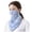 Blue, variant on Women Summer Neck Gaiter Sun Protection Floral Printted Scarf Adjustable Face Chiffon Cooling Thin Face Mask Ice Silk Breathable Neck Bandanas1 PC Blue One Size