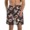 thumbnail image 2 of Uemuo Butterflies1 Pattern Men's Swim Trunks Hawaiian Beach Bathing Suit Swimsuits Beach Quick-Dry Shorts with Pockets-XX-Large, 2 of 9