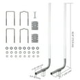 thumbnail image 4 of GloryStar Universal Fit Adjustable Boat Trailer Guide Poles, 2PCS Galvanized Steel with PVC Covers, Suitable for Ski, Fishing, and Sailboats, Simple Installation and Loading, 4 of 7