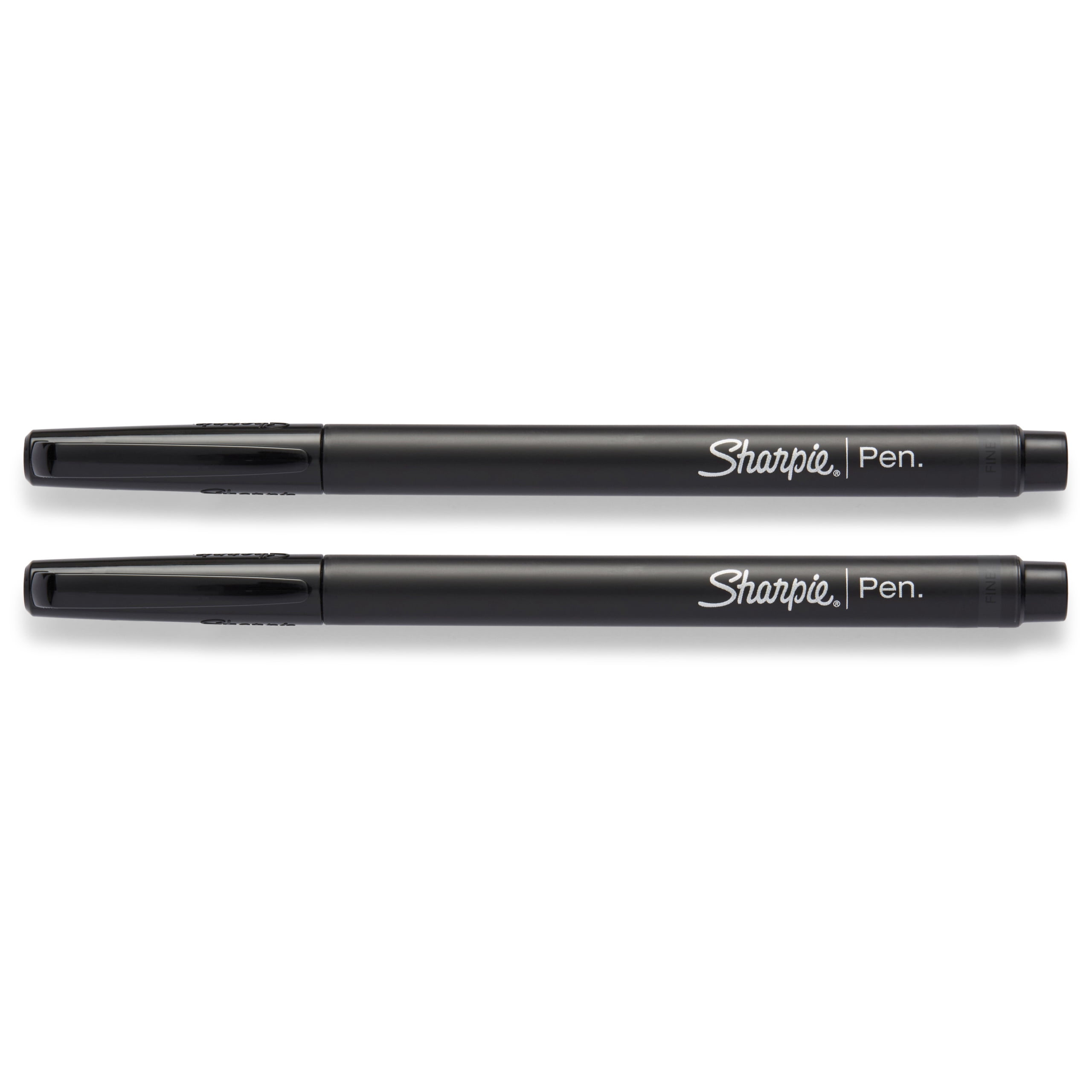 Stylos Sharpie, pointe feutre, pointe fine (0,4 mm), noir, 4 unités
