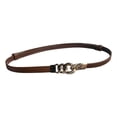 thumbnail image 2 of IQOGKRN Women's Adjustable Stretch Waist Belt with Chain Buckle Slim Elastic Cinch for Dresses & Shirts Coffee One Size, 2 of 4